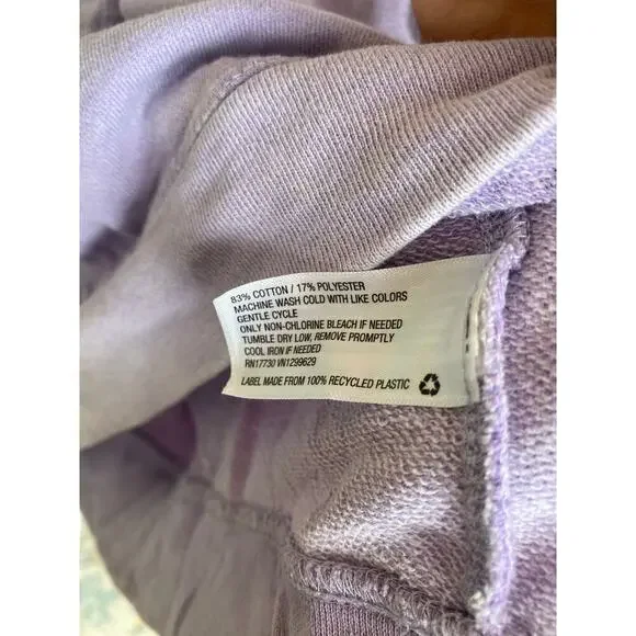 Wild Fable Oversized Sweatshirt Pullover Washed Lilac Normcore Minimalist Scandi - Picture 6 of 7